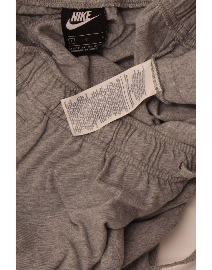 NIKE Mens Sport Shorts Large  Grey Cotton