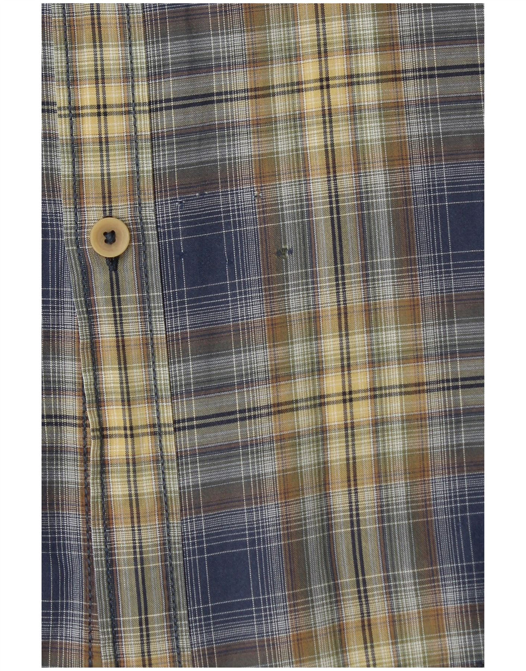 CAMEL ACTIVE Mens Regular Fit Short Sleeve Shirt XL Blue Check