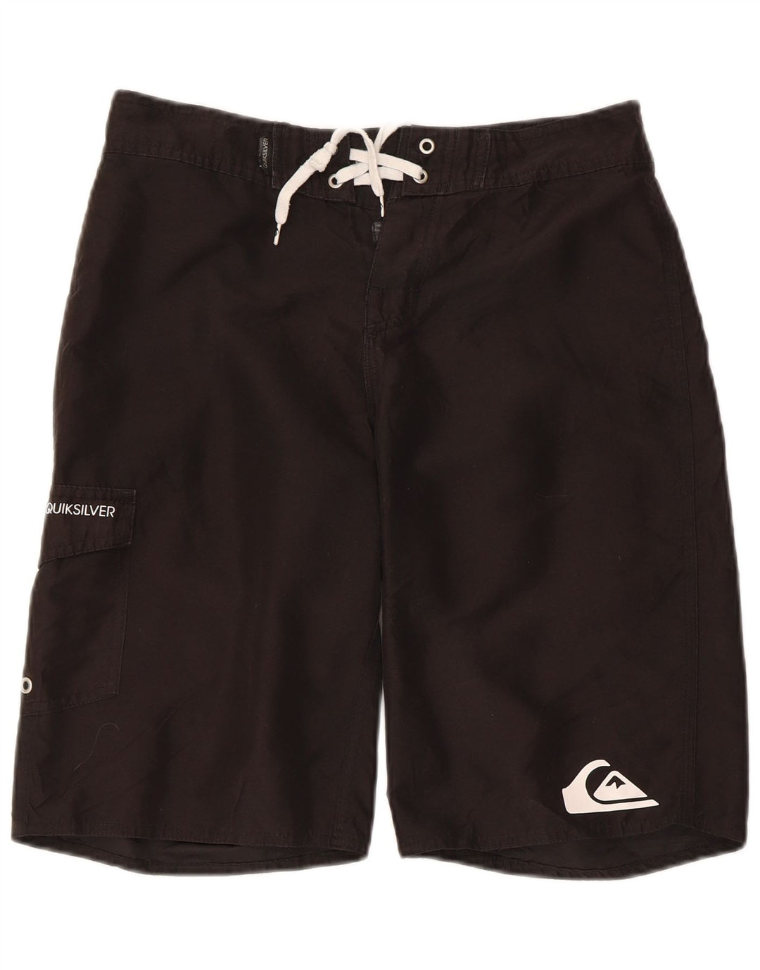 Quiksilver Mens Graphic Swimming Shorts Small Black Polyester