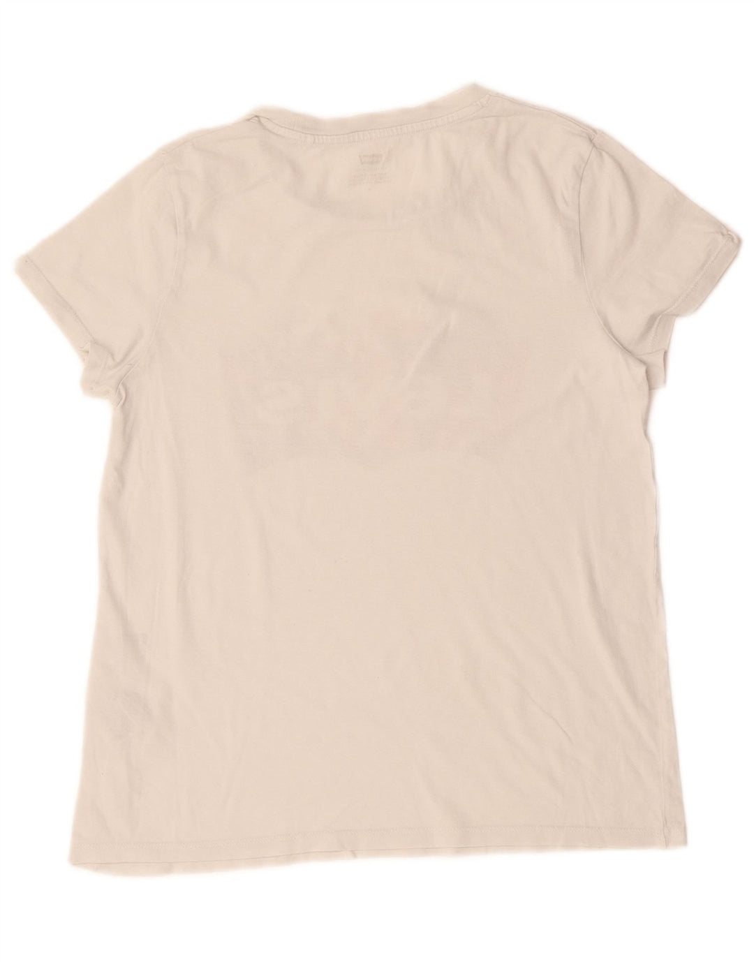 Levi's Womens Graphic T-Shirt Top UK 12 Medium White Cotton