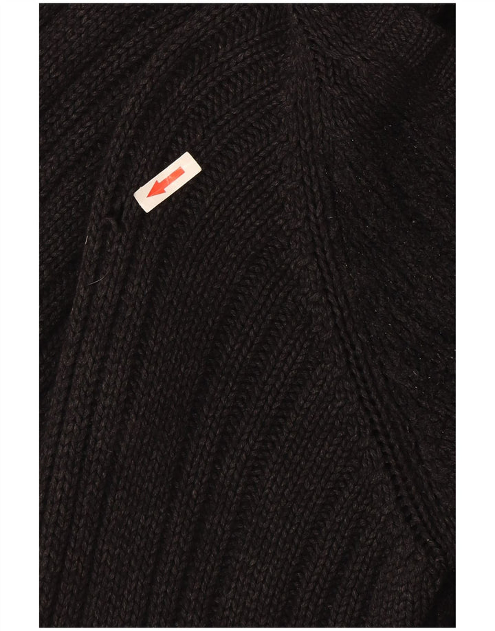 Les Copains Womens Cardigan Sweater UK 14 Medium Grey Wool