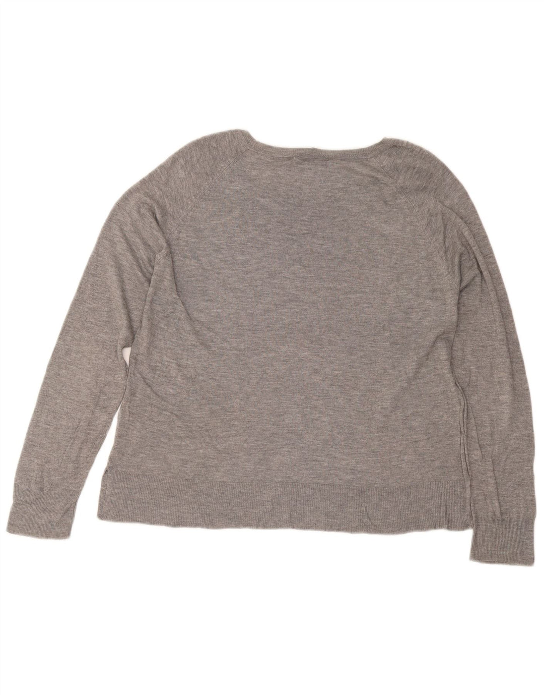 Zara Womens Blouse Top UK 14 Large Grey Viscose