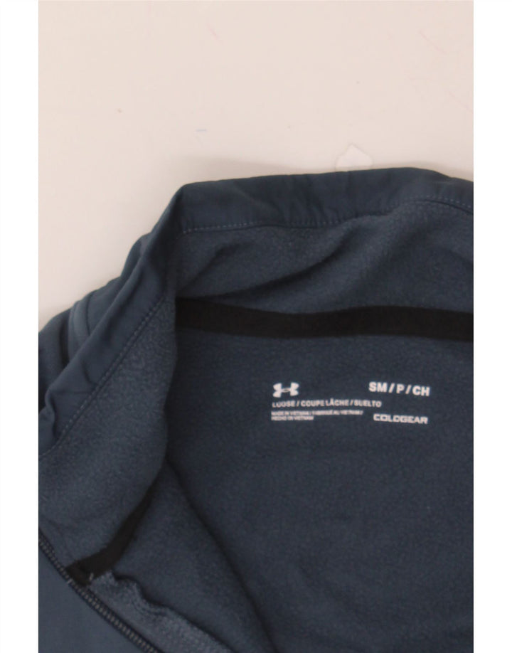 UNDER ARMOUR Womens Sweatshirt Jumper UK 10 Small Grey Colourblock Vintage Under Armour and Second-Hand Under Armour from Messina Hembry 