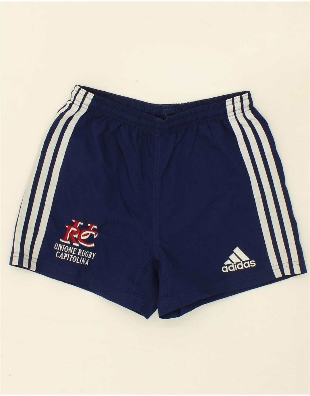 ADIDAS Boys Climacool Sport Shorts 9-10 Years Navy Blue Polyester Vintage Adidas and Second-Hand Adidas from Messina Hembry 