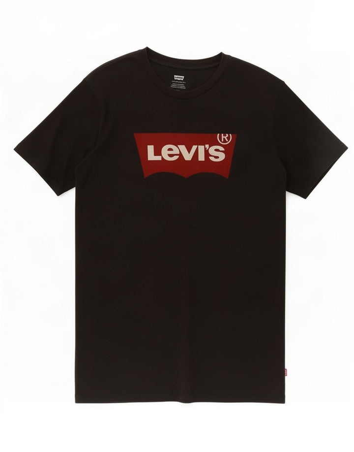 Levi's Mens Graphic T-Shirt Top Medium Black Cotton