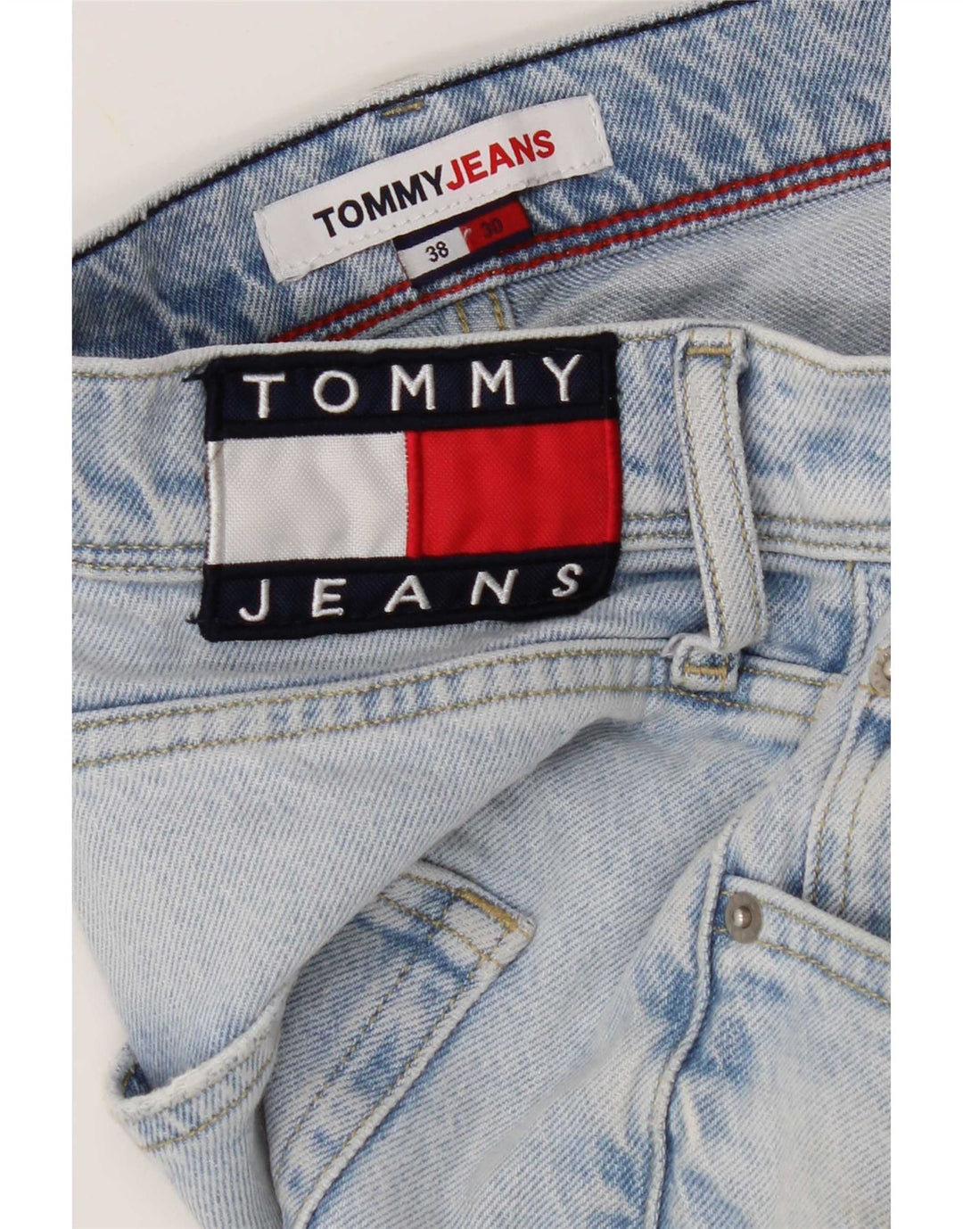Tommy Hilfiger Mens Straight Jeans W38 L30 Blue