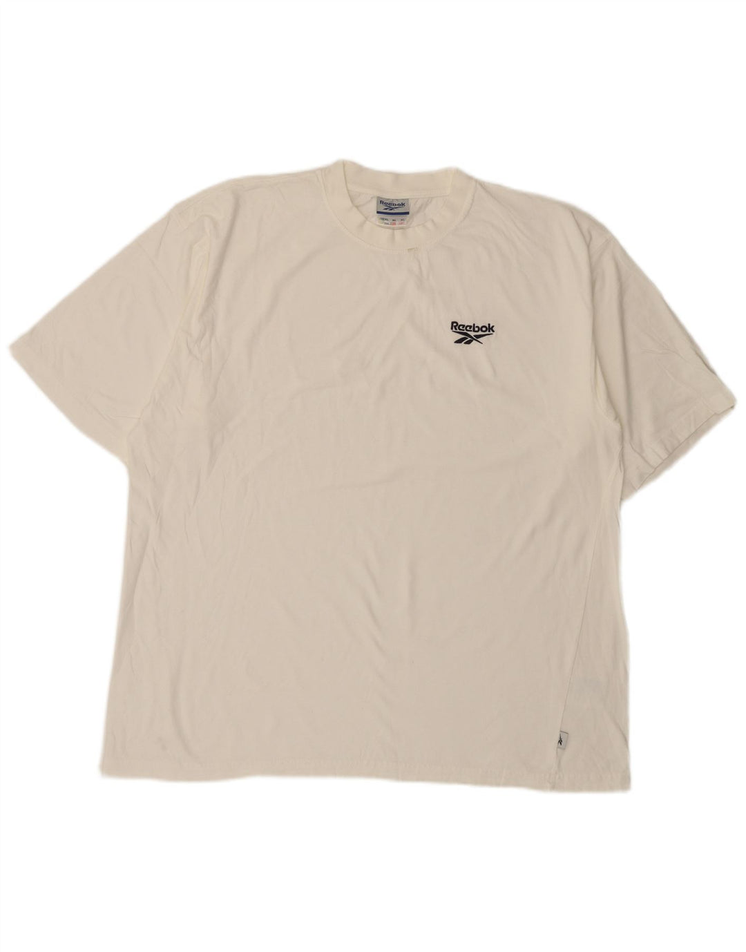 Reebok Mens T-Shirt Top XL White Cotton
