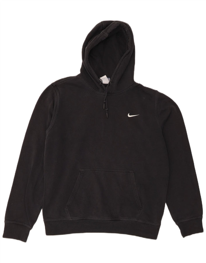 Nike Mens Hoodie Jumper Large Black Cotton