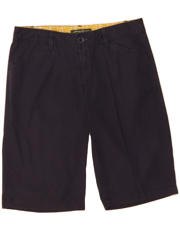 EDDIE BAUER Womens Bermuda Shorts US 2 XS W30 Navy Blue Cotton Vintage Eddie Bauer and Second-Hand Eddie Bauer from Messina Hembry 