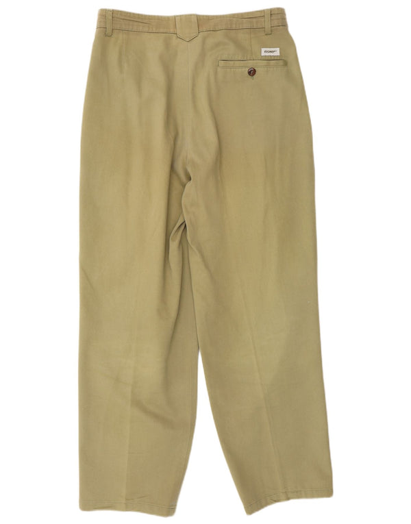 Vintage Mens Pegged Suit Trousers W28 L29 Green Cotton
