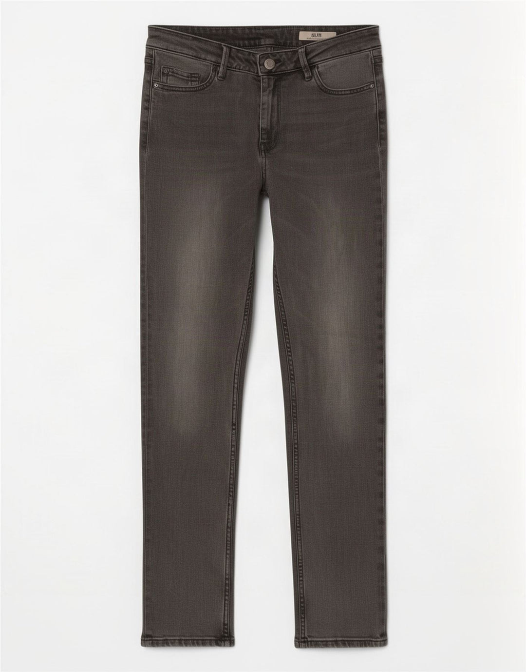 Marks & Spencer Womens Slim Jeans UK 10 Small W27 L29 Grey Cotton