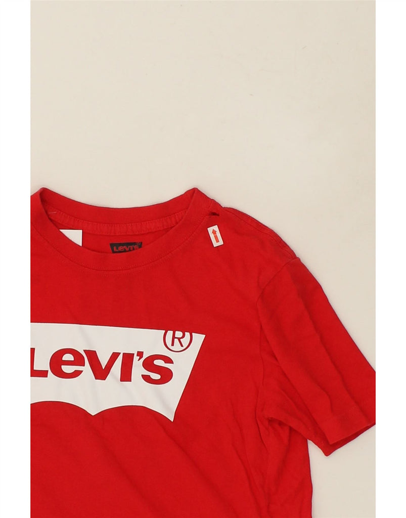 LEVI'S Boys Graphic T-Shirt Top 9-10 Years Red | Vintage Levi's | Thrift | Second-Hand Levi's | Used Clothing | Messina Hembry 