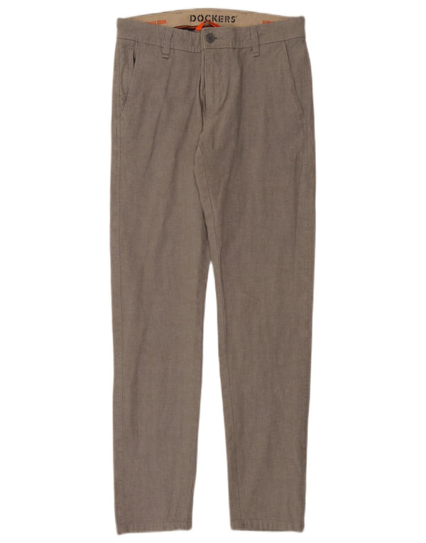 Dockers Mens Skinny Chino Trousers W29 L32 Grey Cotton