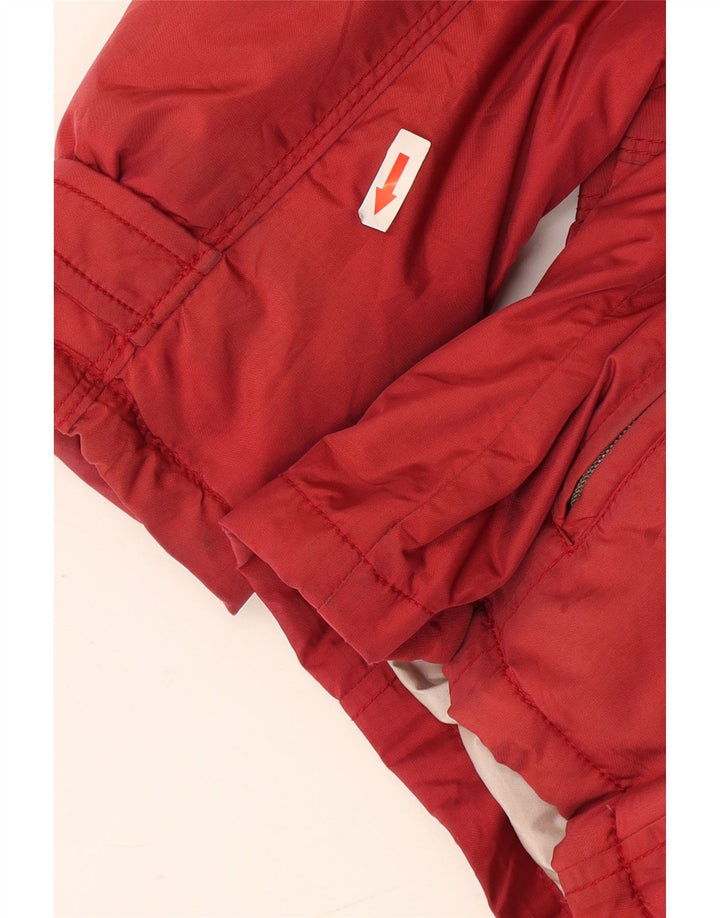 Canadiens Mens Hooded Padded Jacket IT 50 Large Red Nylon