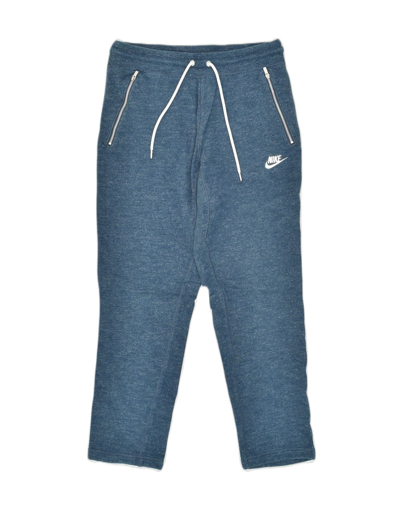 NIKE Mens Tracksuit Trousers Medium Blue Cotton | Vintage Nike | Thrift | Second-Hand Nike | Used Clothing | Messina Hembry 