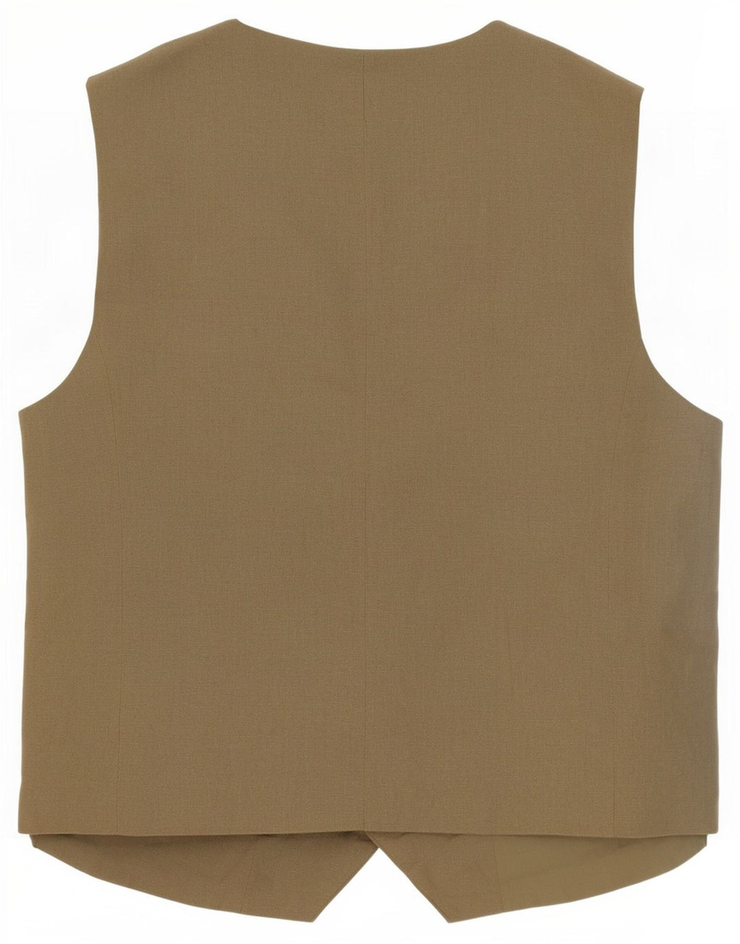 Zara Womens Waistcoat UK 10 Small Khaki Polyester