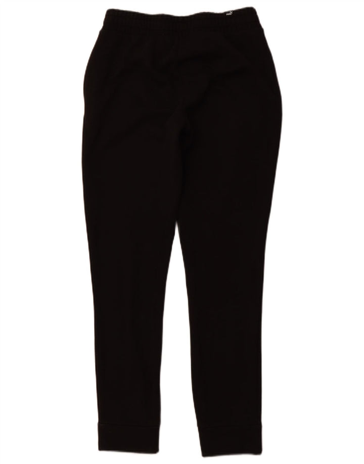 PUMA Mens Tracksuit Trousers Small  Black Cotton
