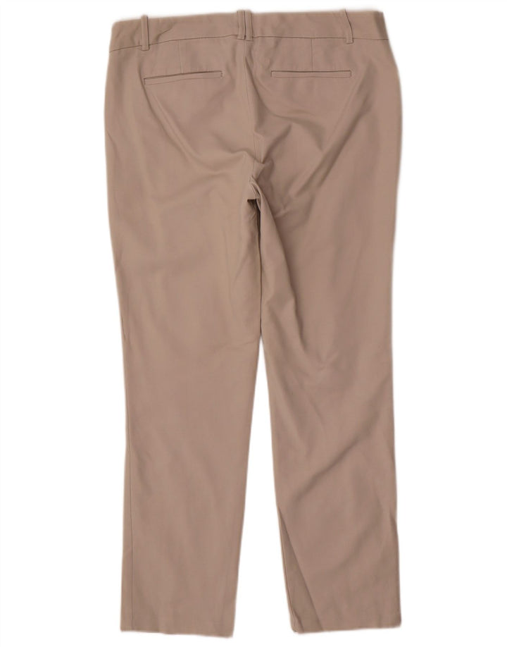 Calvin Klein Womens Straight Casual Trousers US 8 Medium W32 L28 Beige