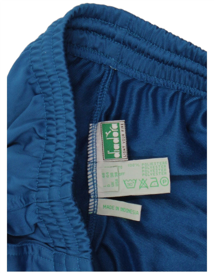 Diadora Mens Tracksuit Trousers UK 38 Medium  Blue Polyester