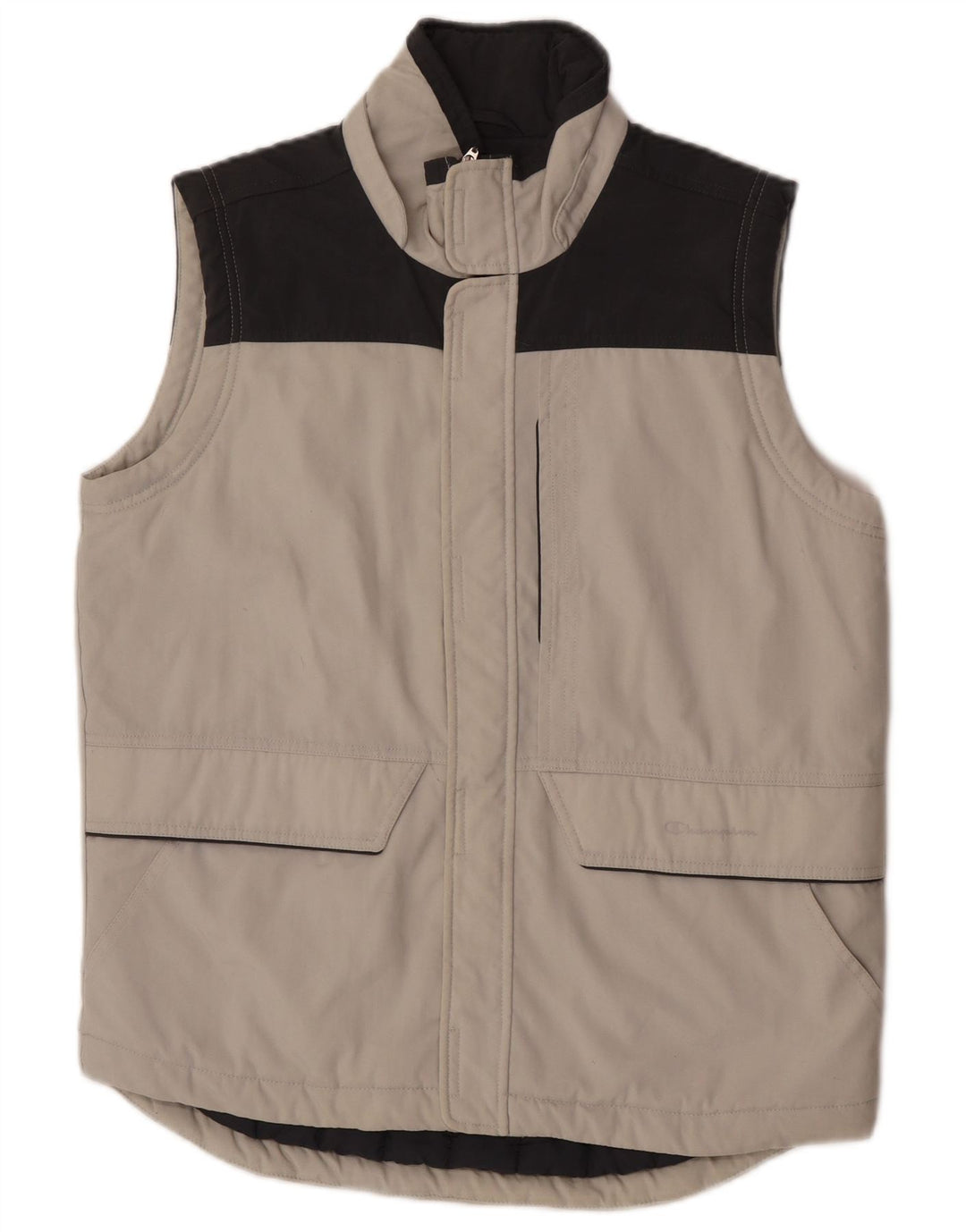 Champion Mens Padded Gilet UK 36 Small Grey Colourblock Polyamide