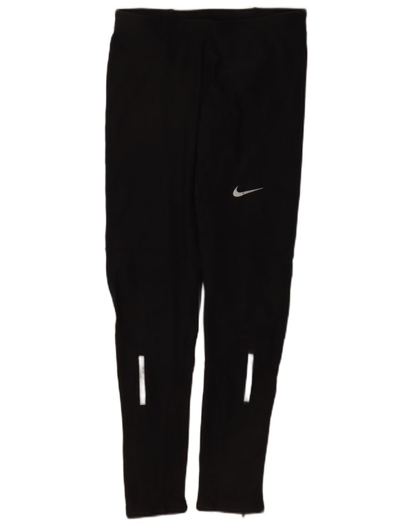 Nike Womens Dri Fit Leggings UK 12 Medium  Black Polyester