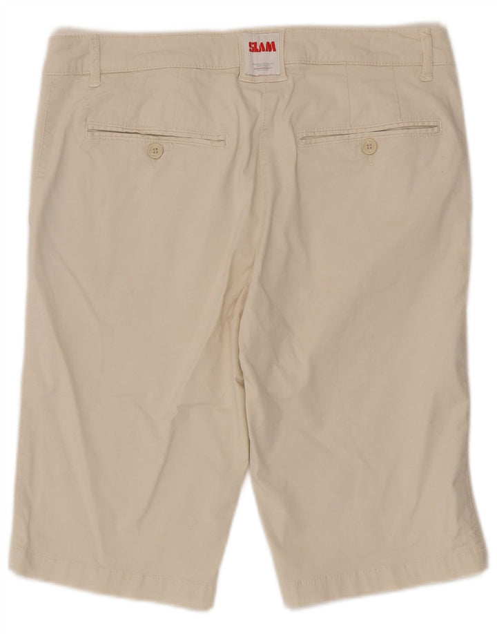 Slam Womens Chino Shorts IT 46 Large W32 Beige Cotton