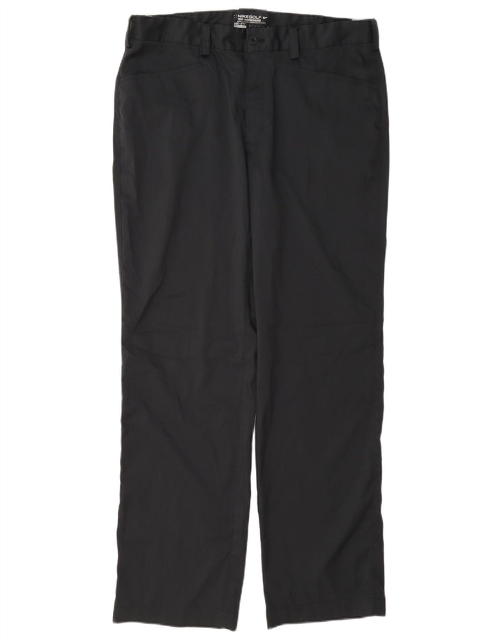 Nike Mens Golf Straight Casual Trousers W34 L31 Navy Blue Polyester