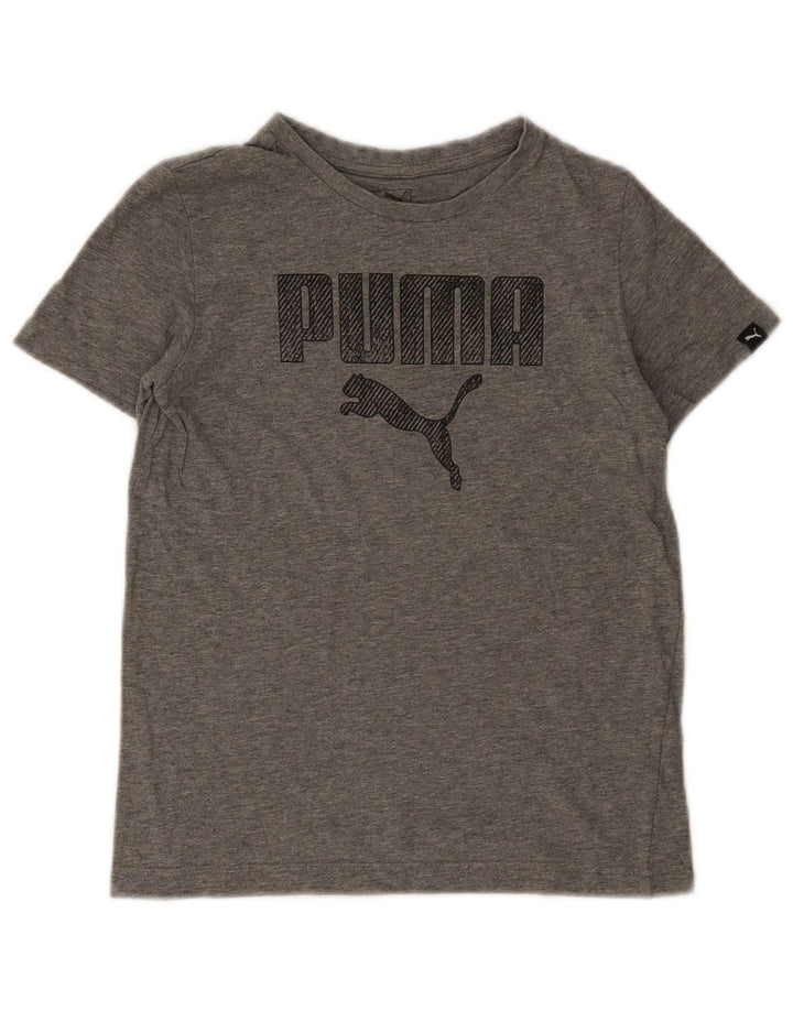 Puma Boys Graphic T-Shirt Top 11-12 Years Grey