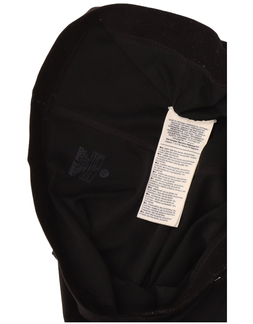 Nike Womens Dri Fit Graphic Capri Leggings UK 18 XL Black Polyester