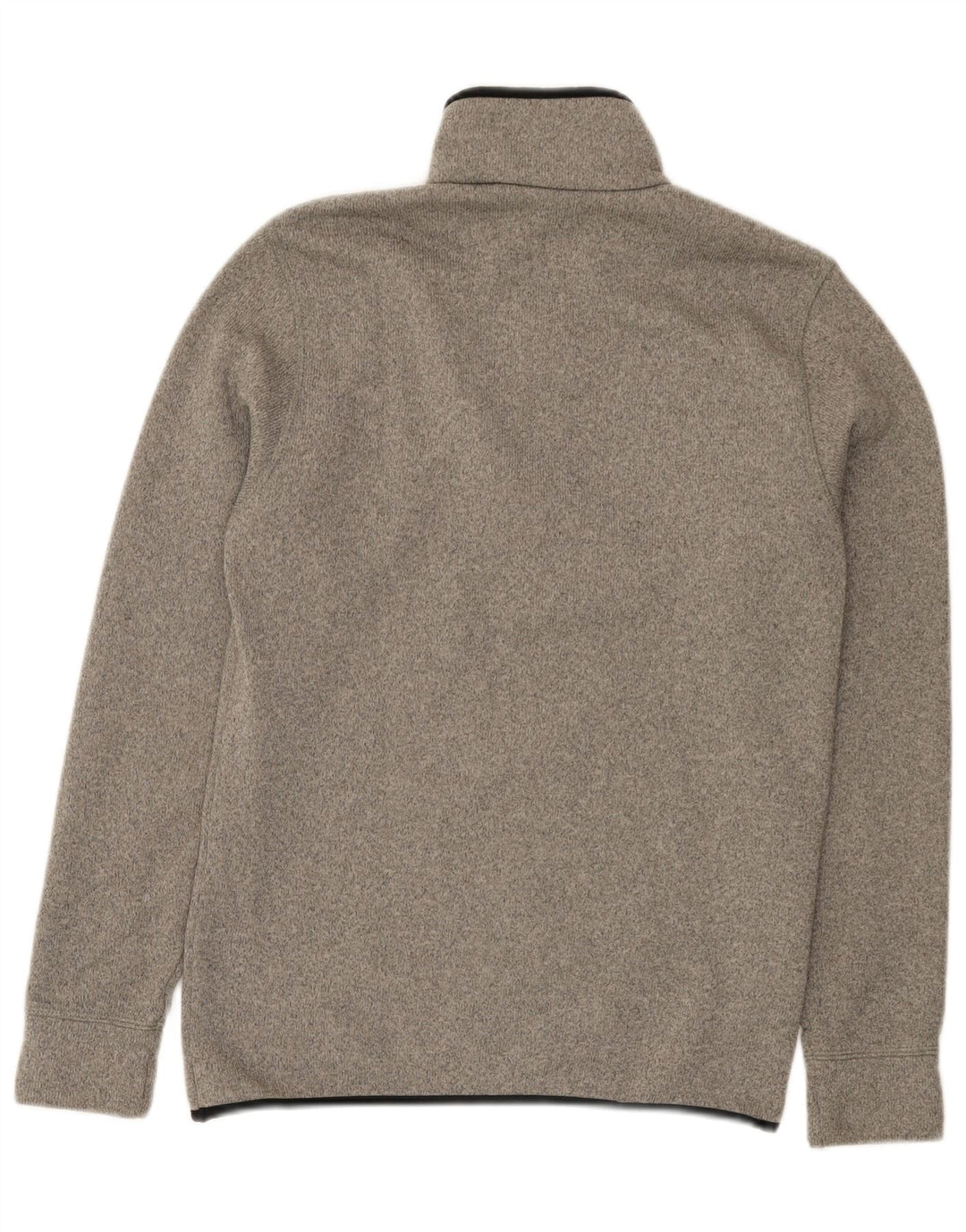 Conte of Florence Mens Zip Neck Sweatshirt Jumper Medium Grey Flecked