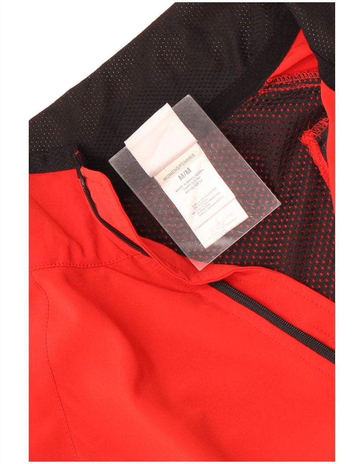 The North Face Womens Tracksuit Top Jacket UK 14 Medium Red Colourblock
