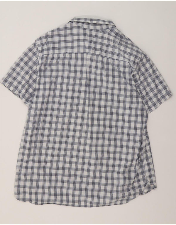 Timberland Mens Short Sleeve Regular Fit Shirt 3XL Blue Check