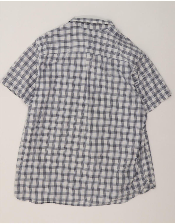 Timberland Mens Short Sleeve Regular Fit Shirt 3XL Blue Check