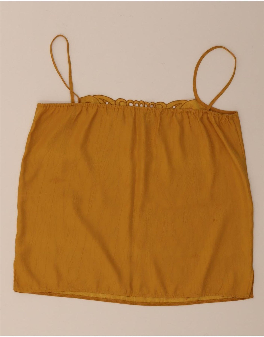 Vintage Womens Cami Top IT 42 Medium Yellow