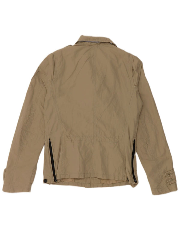 Blauer Womens Military Jacket UK 10 Small Khaki