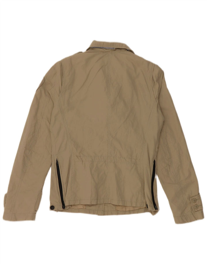 Blauer Womens Military Jacket UK 10 Small Khaki