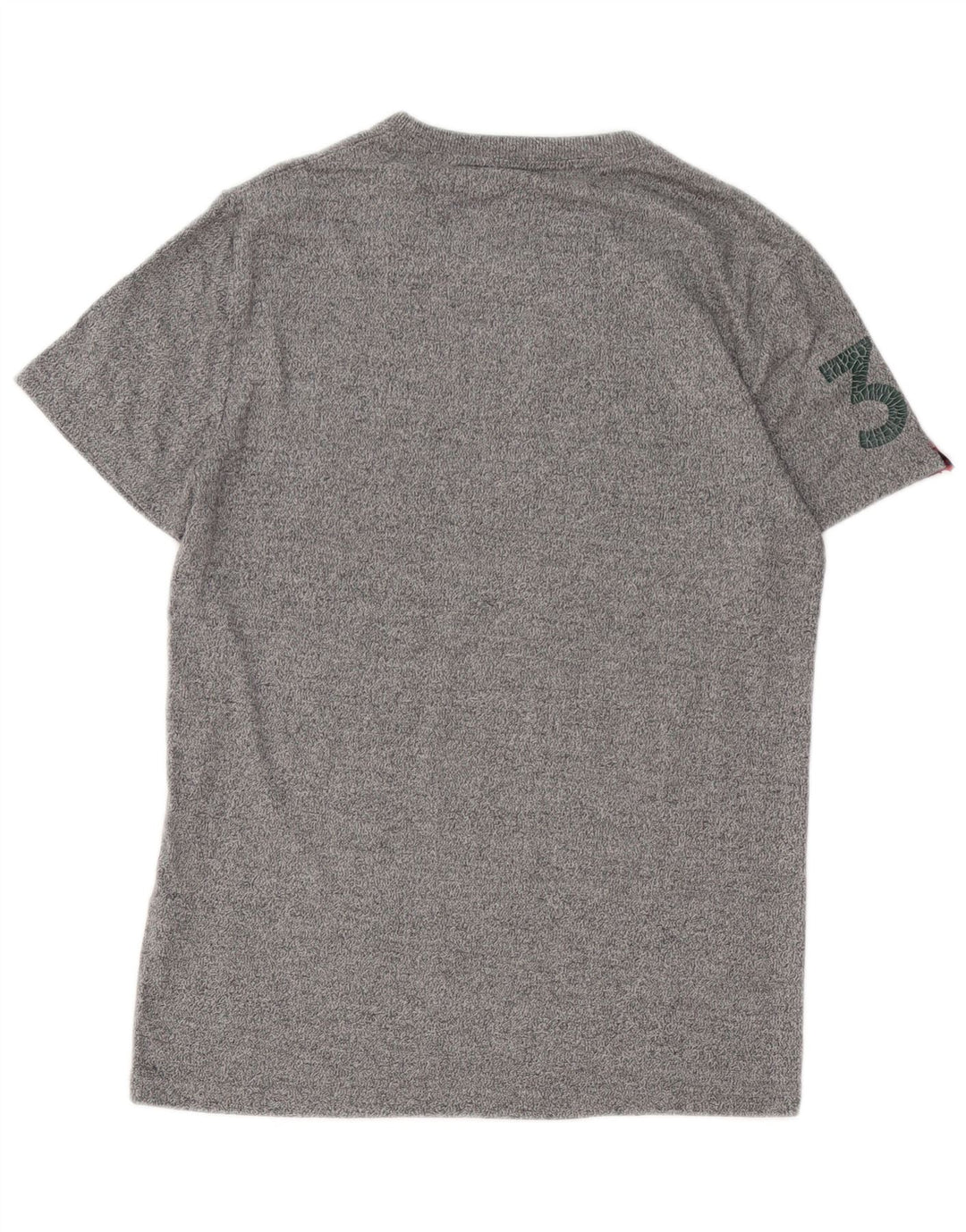 Superdry Mens Graphic T-Shirt Top Medium Grey Cotton