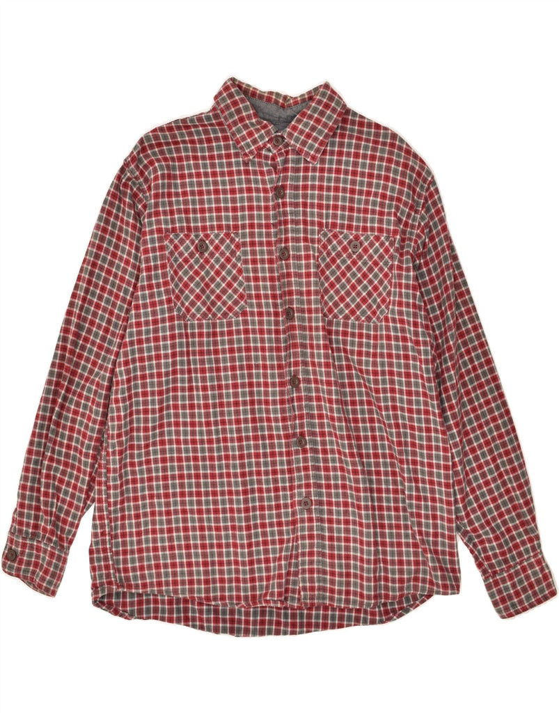 WRANGLER Mens Flannel Shirt Large Red Check Cotton | Vintage Wrangler | Thrift | Second-Hand Wrangler | Used Clothing | Messina Hembry 