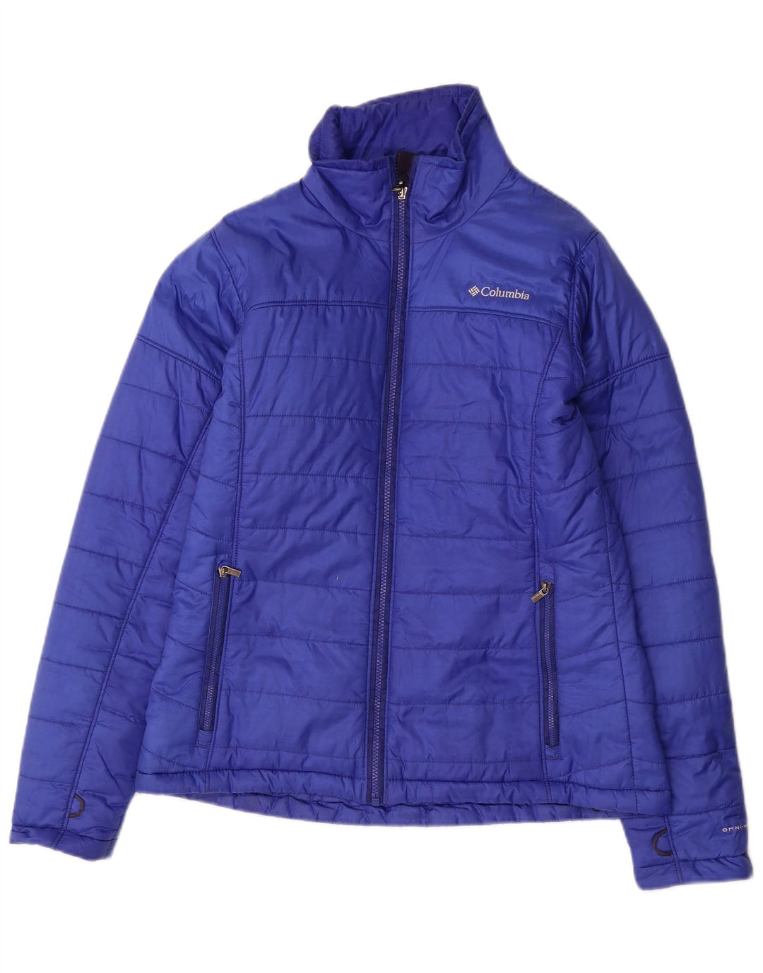Columbia Womens Interchange Liner Padded Jacket UK 14 Medium Blue Polyester