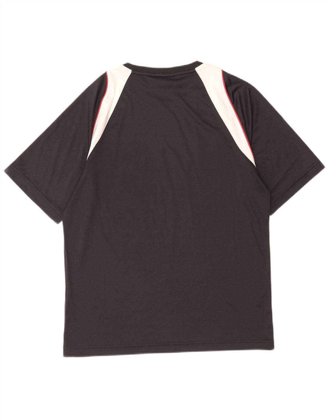 Sergio Tacchini Mens Graphic T-Shirt Top Medium Black Colourblock Polyester