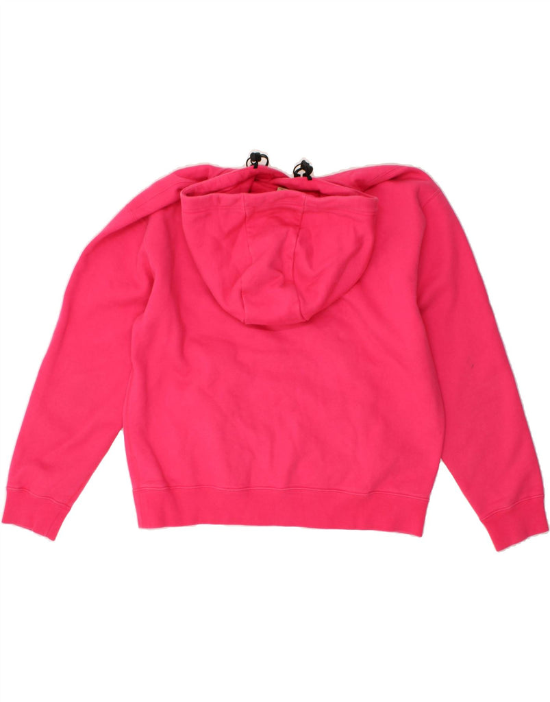 NIKE Womens Hoodie Jumper UK 14 Medium Pink Cotton | Vintage Nike | Thrift | Second-Hand Nike | Used Clothing | Messina Hembry 