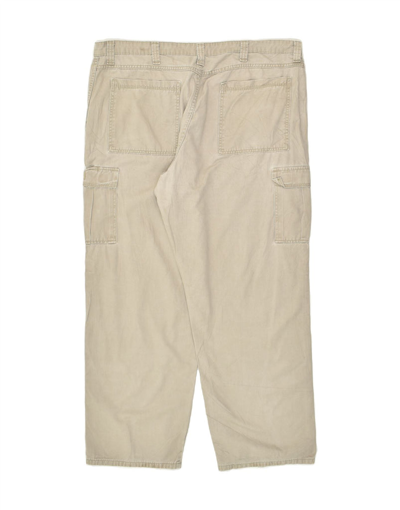 WRANGLER Mens Straight Cargo Trousers W40 L32 Beige Cotton | Vintage Wrangler | Thrift | Second-Hand Wrangler | Used Clothing | Messina Hembry 