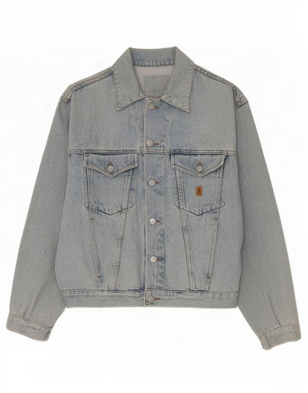Uniform Mens Denim Jacket UK 40 Large Blue Cotton