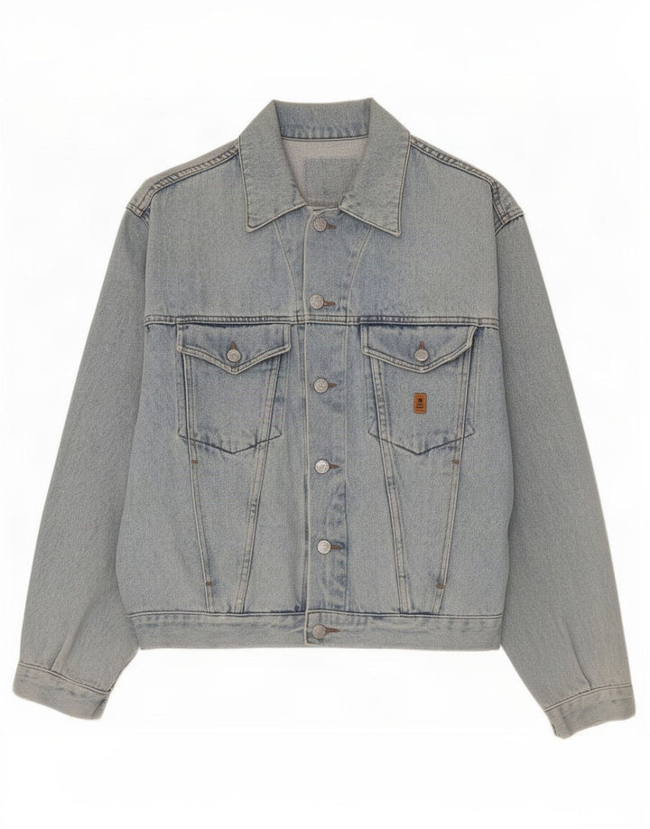 Uniform Mens Denim Jacket UK 40 Large Blue Cotton