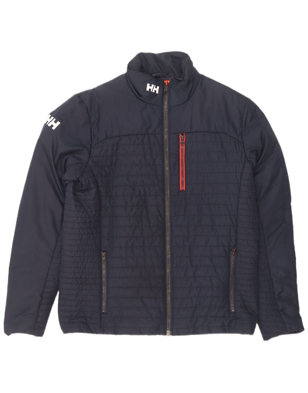 Helly Hansen Mens Graphic Padded Jacket UK 42 XL Navy Blue Polyester