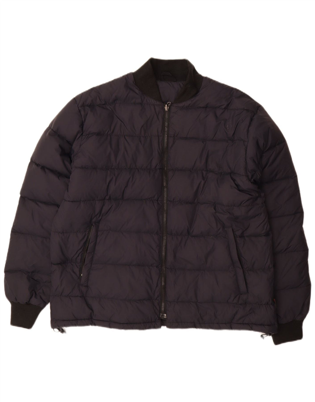 INVICTA Mens Padded Jacket UK 42 XL Navy Blue Polyamide