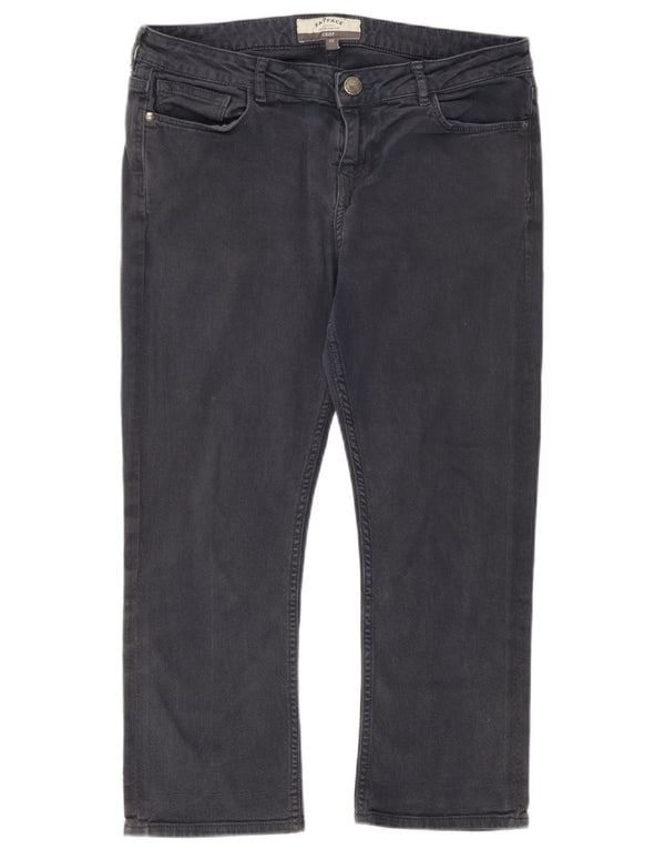 Fat Face Womens Cropped Jeans UK 12 Medium W32 L22 Grey Cotton