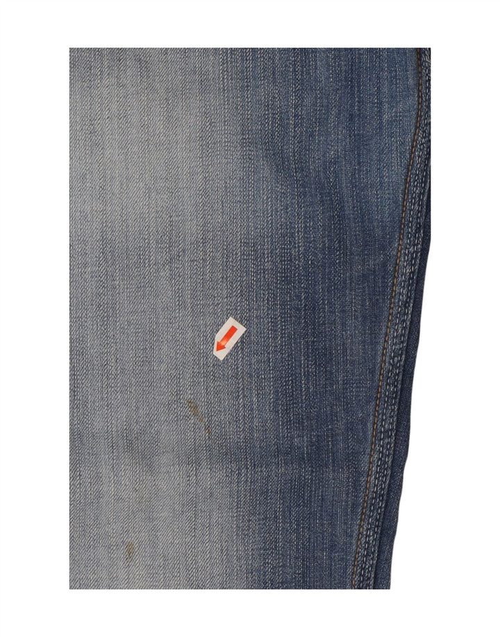 Guess Mens Straight Jeans W32 L29 Blue Cotton