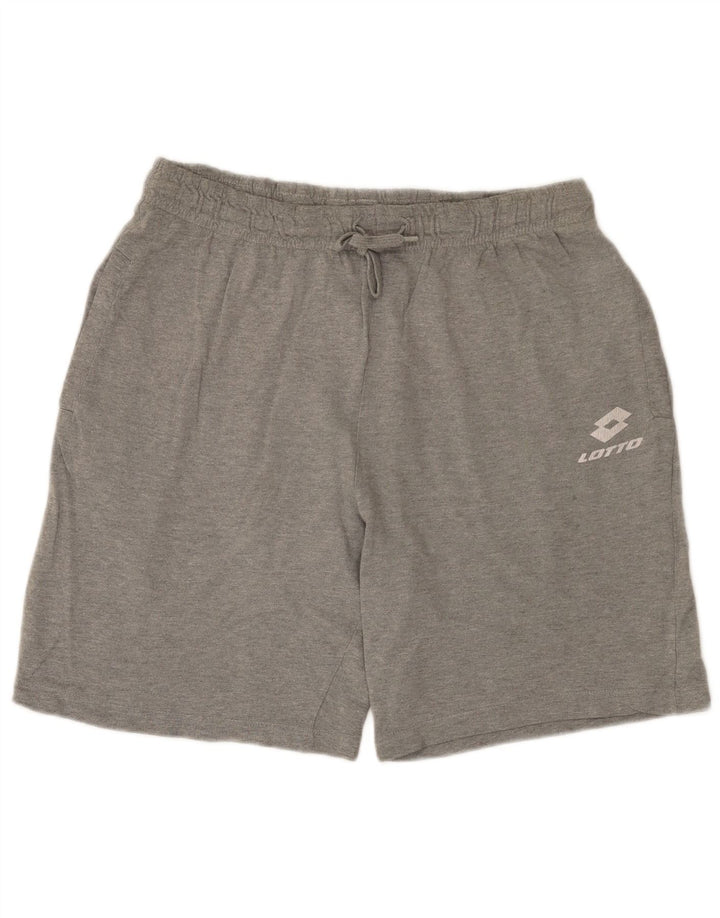 Lotto Mens Sport Shorts 2XL Grey Cotton
