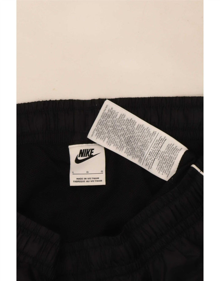 Nike Mens Tracksuit Trousers Joggers Large Black Nylon